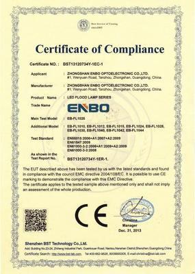 中山恩博光電LED投光燈 70W鰭片散熱設(shè)計，CE與RoHS認(rèn)證保障，引領(lǐng)專業(yè)照明解決方案
